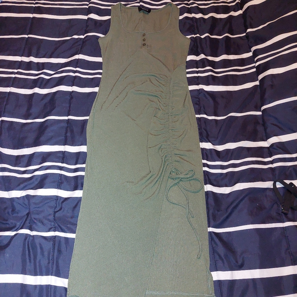 Medium Cider Tank Dress with side ruching